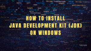 How to install Java Development Kit (JDK) on Windows Banner
