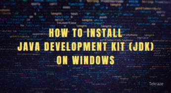 How to install Java Development Kit (JDK) on Windows