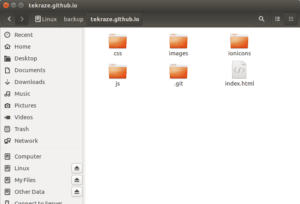 The Hidden .git Repository contained Workspace