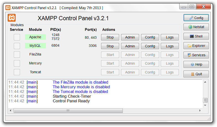 wordpress xampp mobile