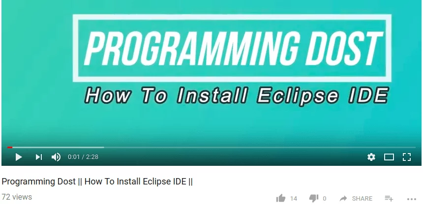 How To install Eclipse IDE - Video 1