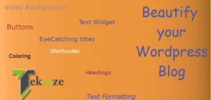 beautify your wordpress blog tekraze