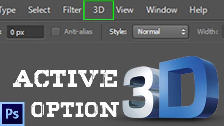 How to add 3D option in Adobe Photoshop CS6?