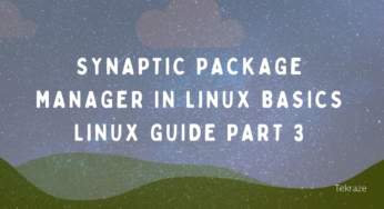 Synaptic package manager in Linux infographics basic Linux tools guide part 3
