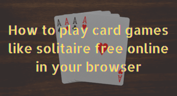 How to play 7 card games like solitaire free online in your browser