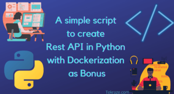 A simple script to create Rest API in Python with Dockerization as Bonus