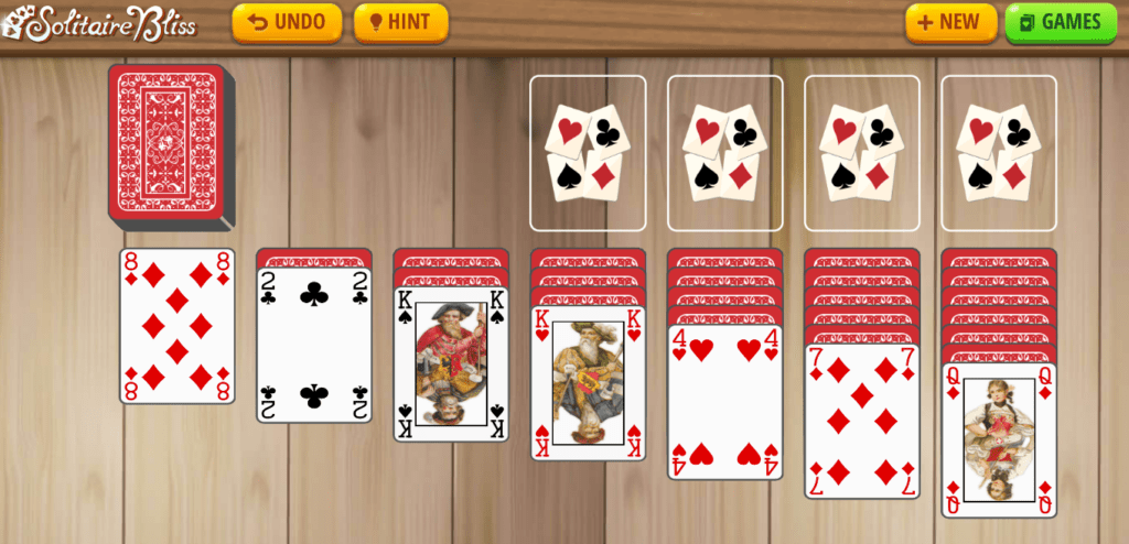 Solitaire Bliss Mini game