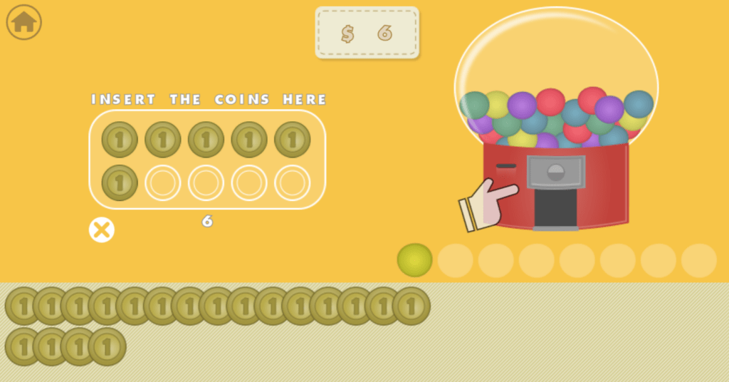 Screenshot of Treze Coins money game