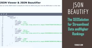 JSON Beautify tool for optimizing JSON code