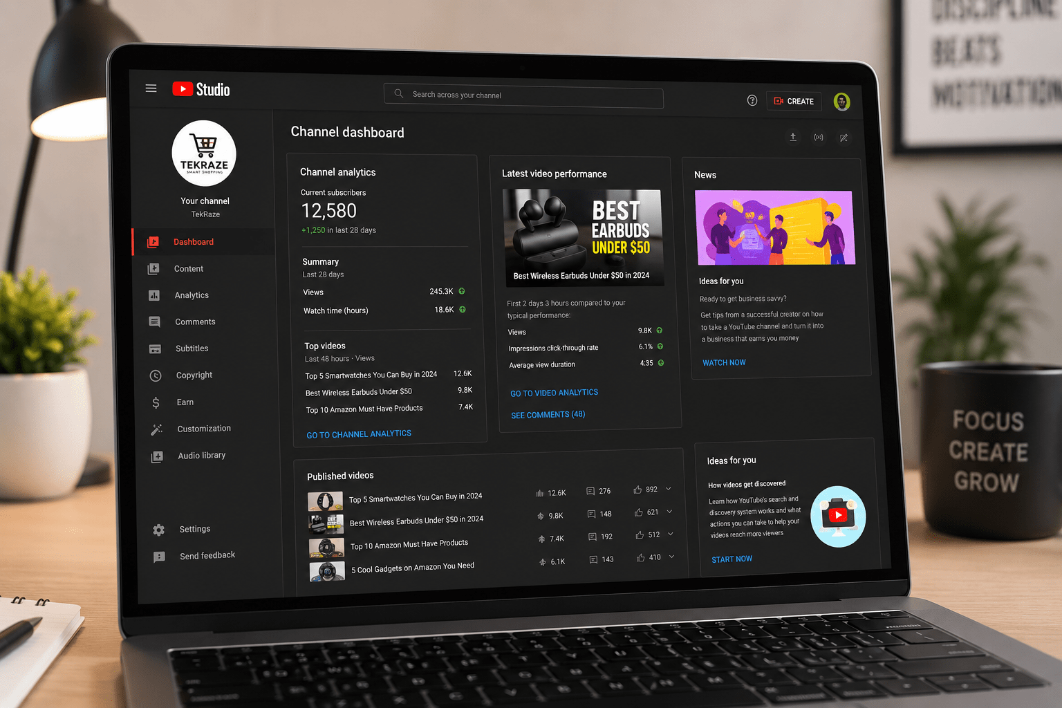 Ecommerce business owner planning YouTube marketing for ecommerce growth strategy