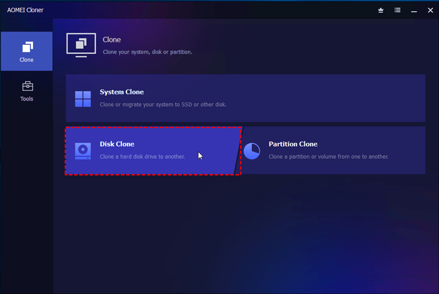 Easy and Safe SSD Cloning Software for Windows PC and Server 3 AOMEI Disk Cloner Safe SSD Cloning Software for Windows PC for disk clone
