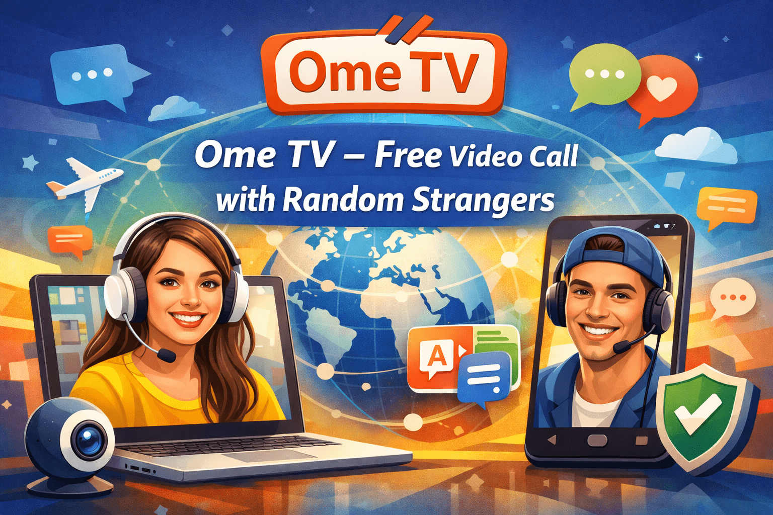 Ome TV - Free Video Call with Random Strangers 1 Ome TV free video call platform connecting random strangers worldwide