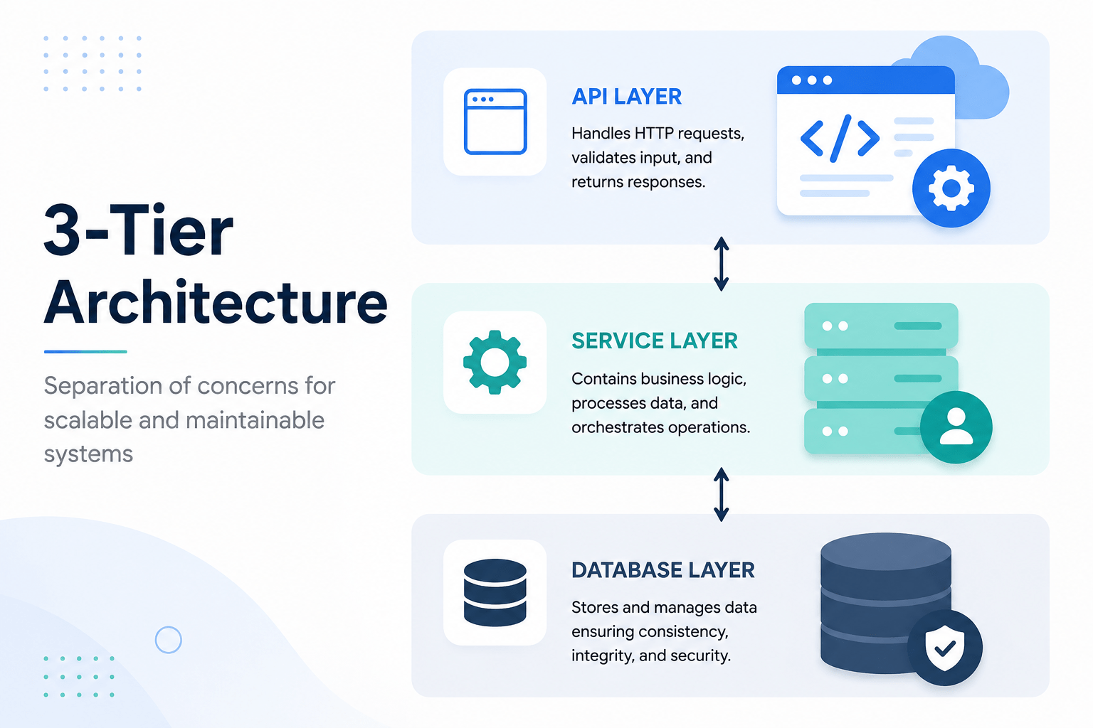 Database Layer with Prisma ORM, PostgreSQL & Migrations in NestJS 1 NestJS Prisma setup with PostgreSQL database architecture diagram