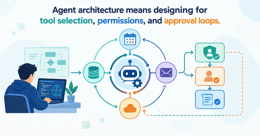 Applied AI engineer designing AI agent workflow with tools