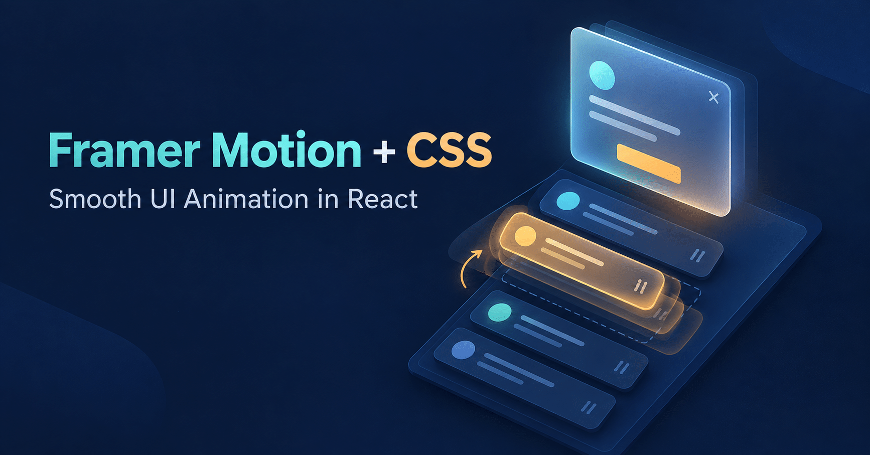 Micro-Interactions & Animation: Making UI Breathe 1 Framer Motion and CSS animating a React interface, with a modal fading in over a reordering list of cards