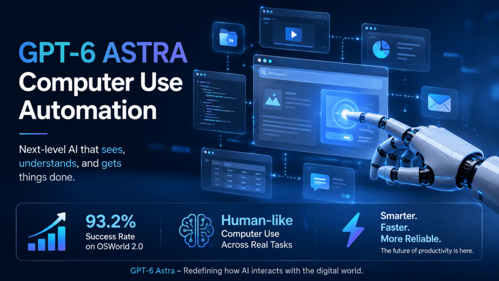 GPT-6 Astra: Everything You Need to Know About OpenAI's New Frontier Model 3 Illustration of AI-driven computer use automation, representing GPT-6 Astra's OSWorld 2.0 performance