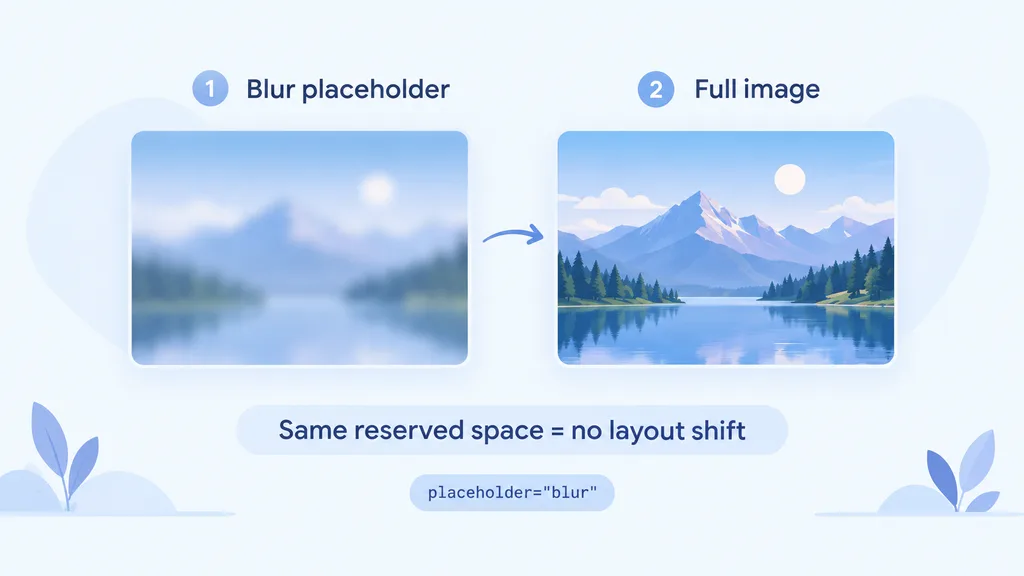 Advanced Image & Font Optimization: Mastering Visual Delivery 4 Next.js image optimization blur placeholder preventing layout shift